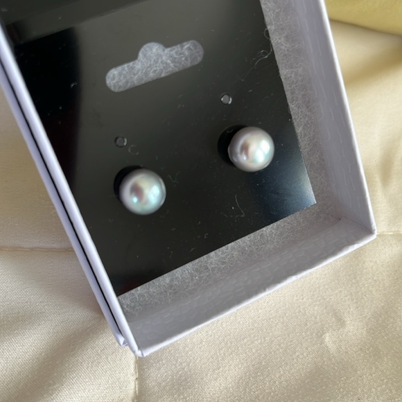 Genuine Cultured pearl bracelet and matching earrings - Picture 4 of 4